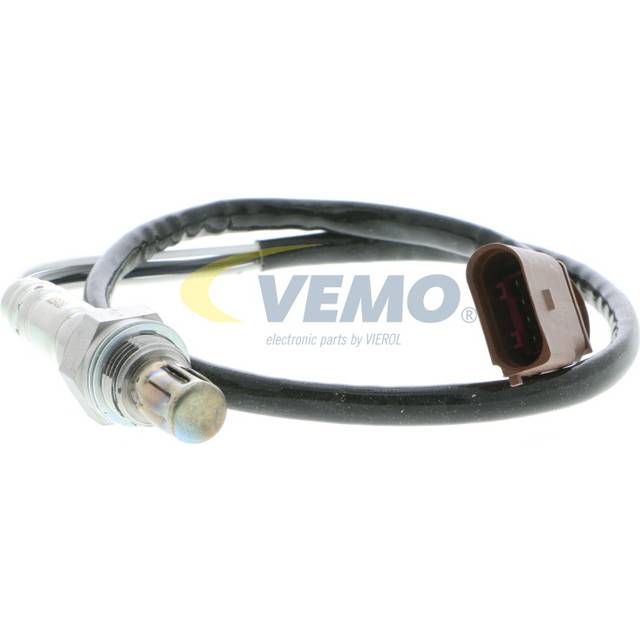VEMO Original Quality V10-76-0087 Lambdasond Syresensor efter katalysatorn, före katalysatorn M18x1,5 Gänga förinfettad brun 4 D-form