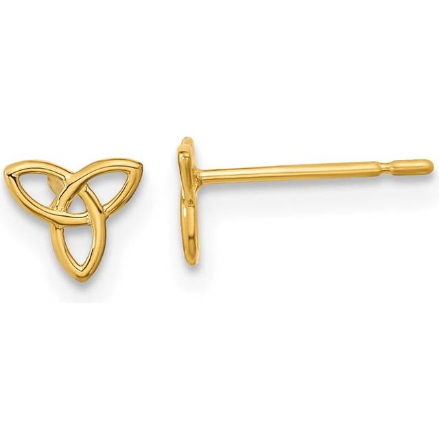 14K Yellow Gold Madi K Kids Celtic Knot Post Earrings