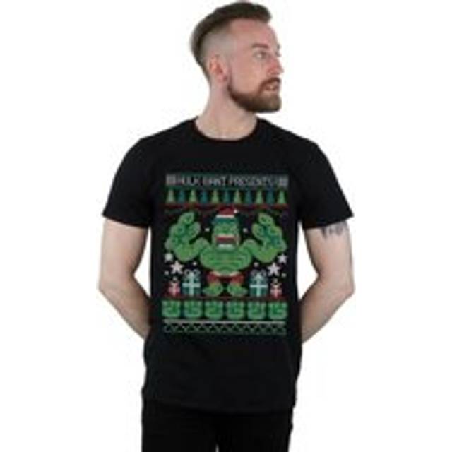 Hulk Want Presents Fair Isle T-Shirt - Black - L