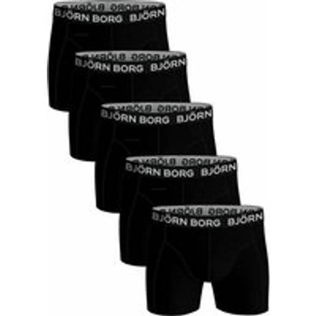 Bjorn Borg Björn Borg- 5 Pairs Mens Boxer Briefs - Black - Medium