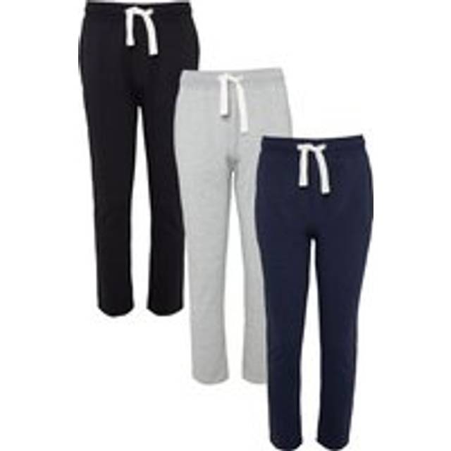 3 Pack Straight Leg Joggers - Black - XXL