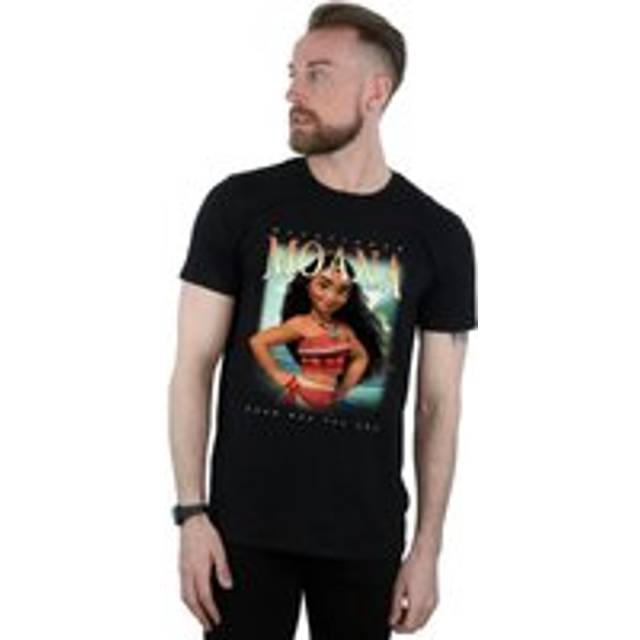 (L, Black) Disney Mens Moana Montage T-Shirt