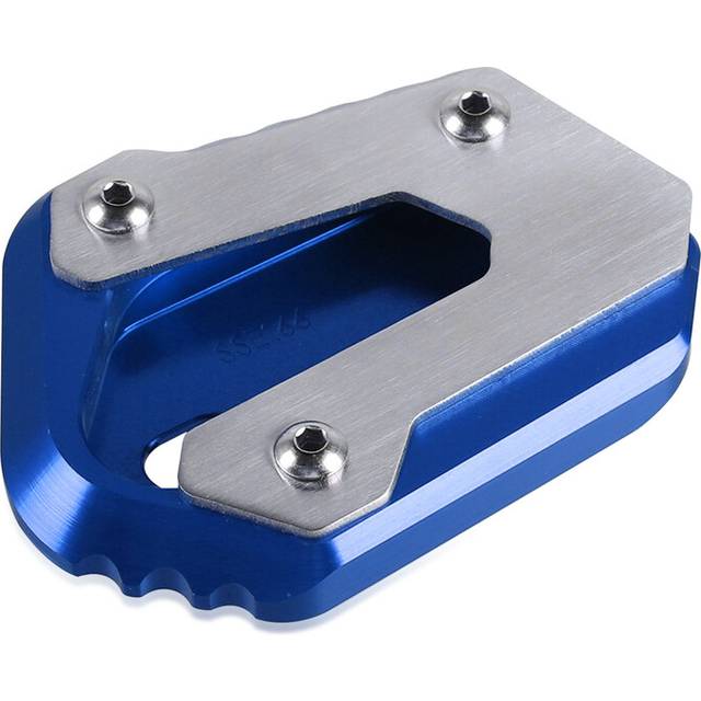 (Blue) VSTROM 650 XT Motorcycle Kickstand Foot Side Stand Enlarge Extension Plate