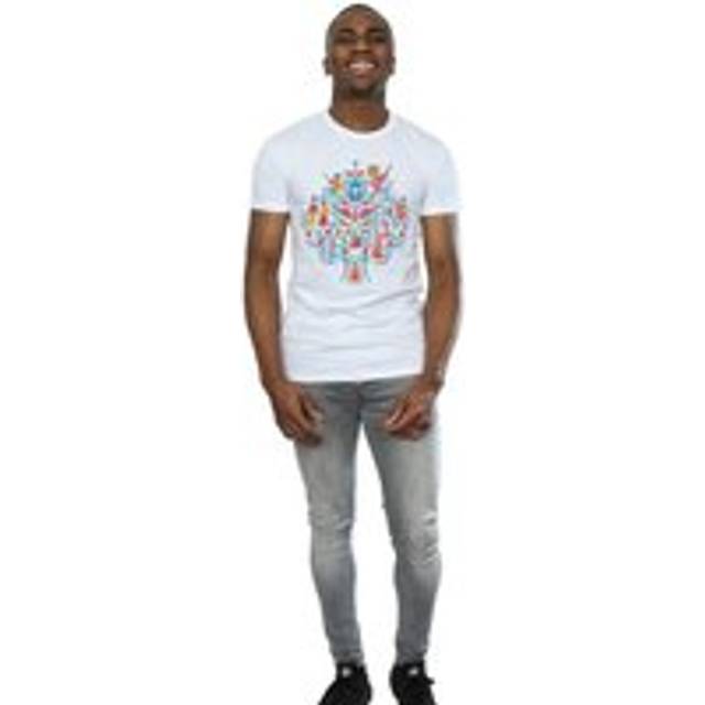 Coco Tree Pattern T-Shirt - White - L