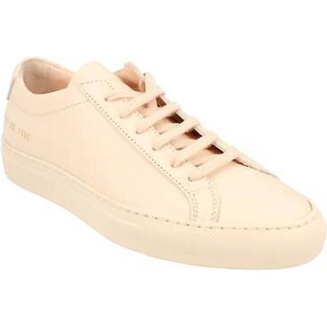 Common Projects Womens Achilles Sneakers - Beige Leather (archived) - Size UK 6