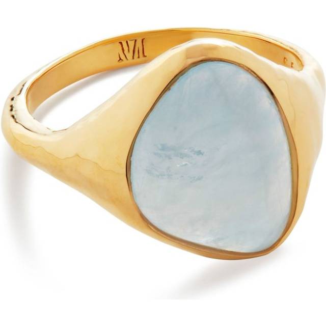 Monica Vinader - Rio gemstone ring - women - Metal (Other) - L - Gold