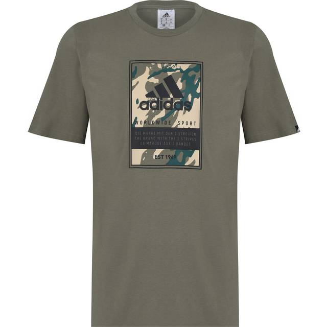 adidas Sportswear Camo Box T Shirt Green