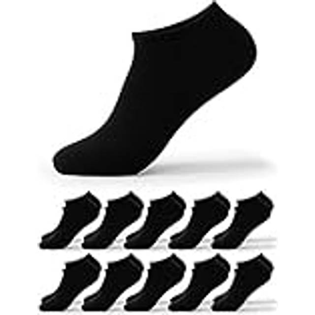 Occulto Ankelstrumpor Män 10-20 pack (modell: Alex) 10 X Svart 43-46