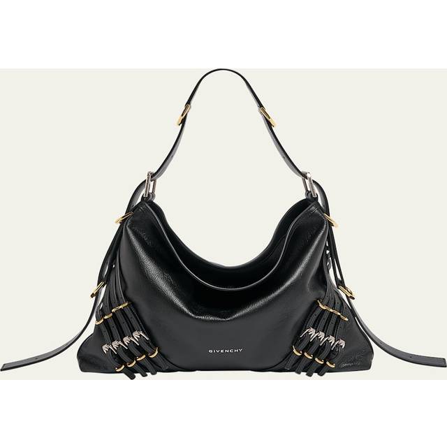 Voyou Buckles Shoulder Bag - Black