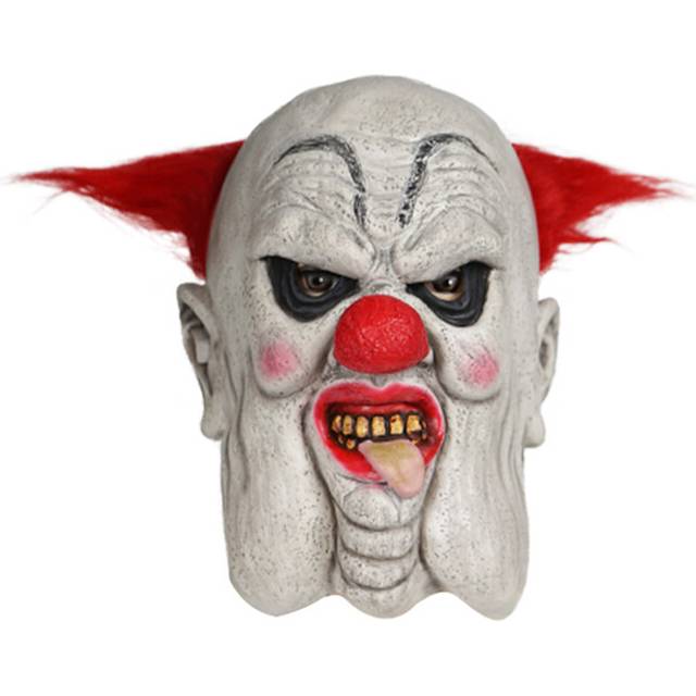 (as picture, L) Snailify Creepy Clown Costume For Men Halloween Bloody Circus Clown Jumpsuit