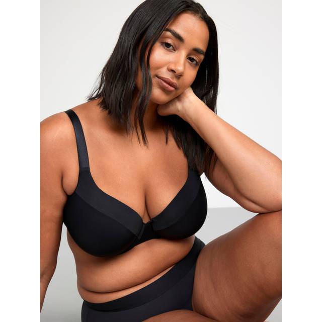 LINDEX Bra Dahlia Matt Shiny Plus |Svart |E x 90