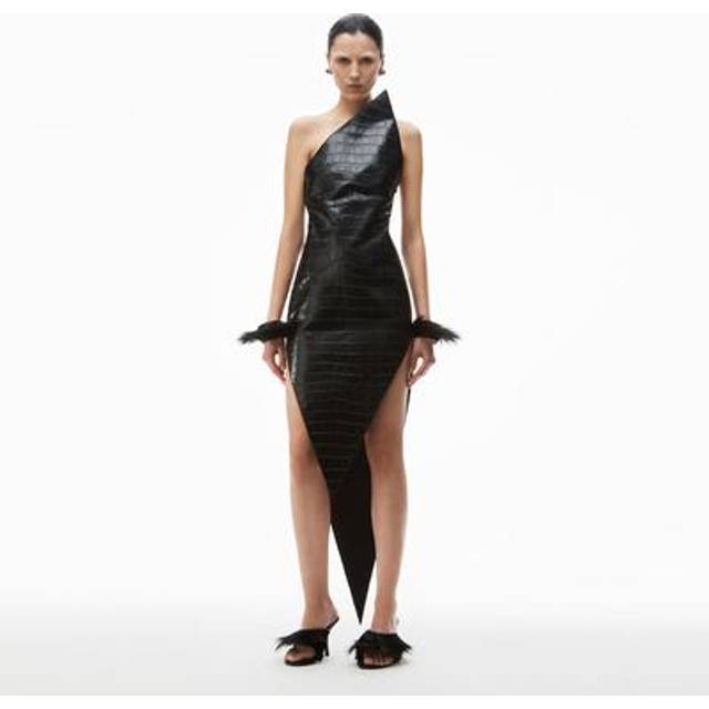 Alexander Wang Asymmetric Pointed Hem Dress in Black - Black. Size 2 (also in ). (2)