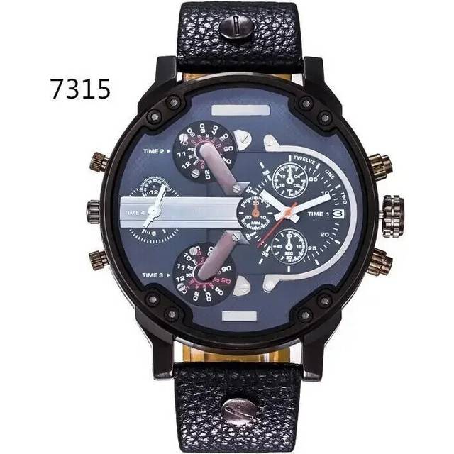 (7315 belt) Big Dial Men Watch Luxury DZ Sport Watches for Men Relogio Masculino Full