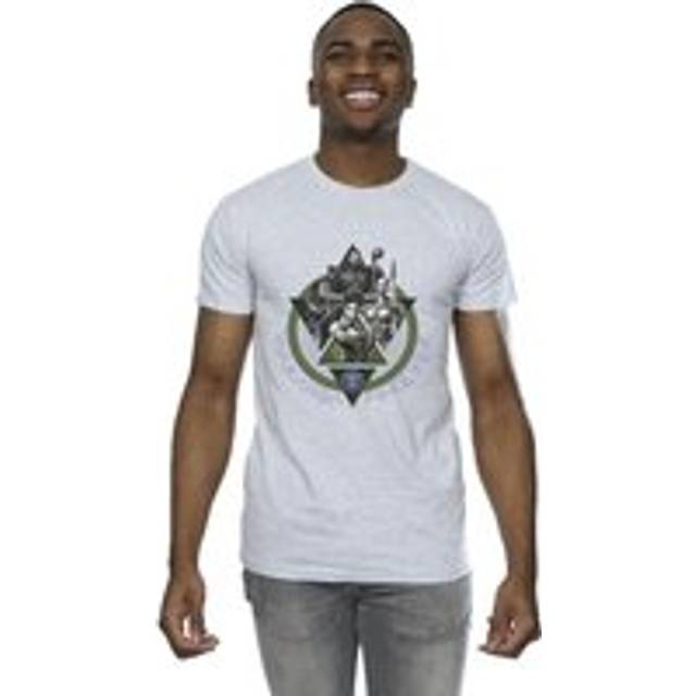 Black Panther Wakanda Forever Group Ring Pose T-Shirt - Grey