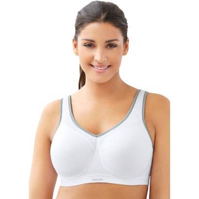 Glamorise Full Figure Plus Size High Impact Wonderwire Sports Bra - Grey