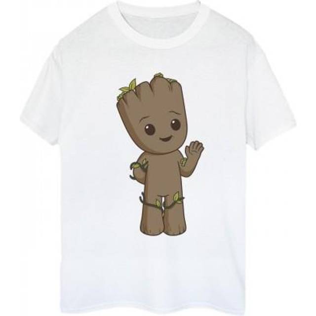 I Am Groot Cute Groot Cotton Boyfriend T-Shirt - Baby Pink - L