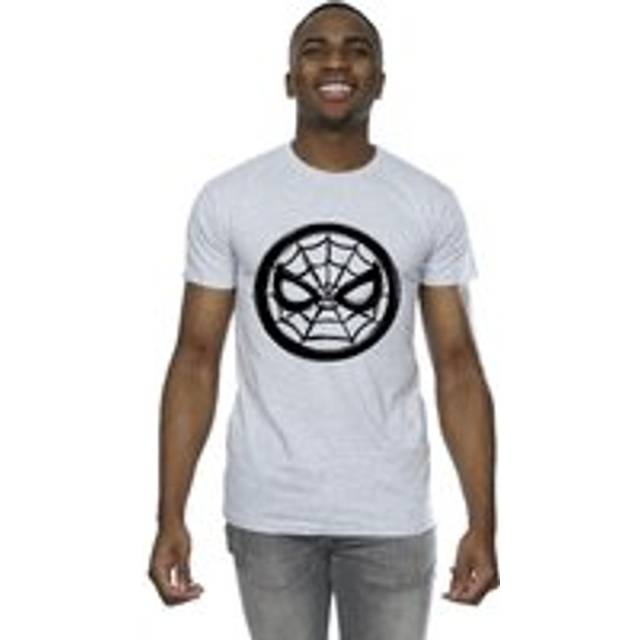 (XL, Sports Grey) Marvel Mens Spider-Man Chest Logo T-Shirt