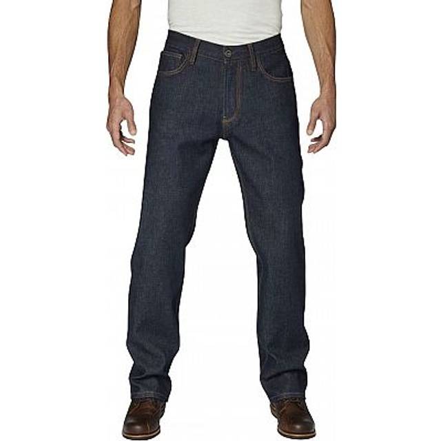 (40 (Long Leg)) Rokker Revolution Straight Fit Denim Jeans Raw Blue