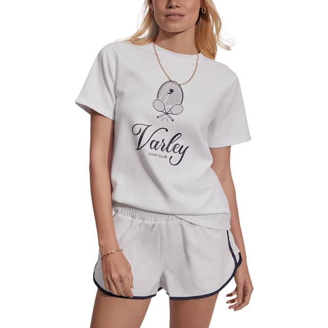 Coventry Logo T-Shirt - White - Founded in 2015 by husband-and-wife duo Lara and Ben Mead, Varley provides activewear, outerwear, and everyday essentials you can rely on. The label's versatile pieces transcend seasons and trends, ensuring you’re always prepared for busy, on-the-go days.