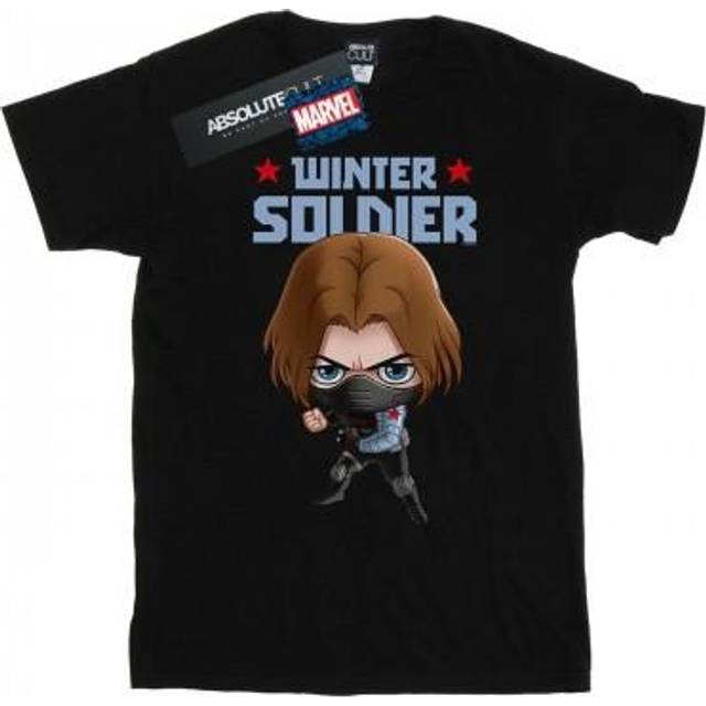Winter Soldier Bucky Toon T-Shirt - White - M