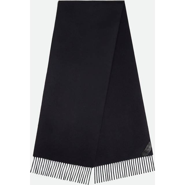 Cashmere Scarf With Leather Patch - Bottega Veneta