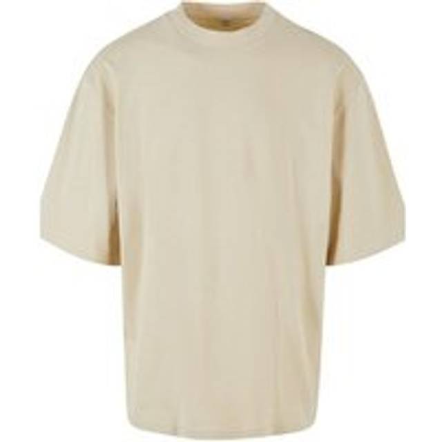 (M, Sand) Build Your Brand Mens Oversized T-Shirt