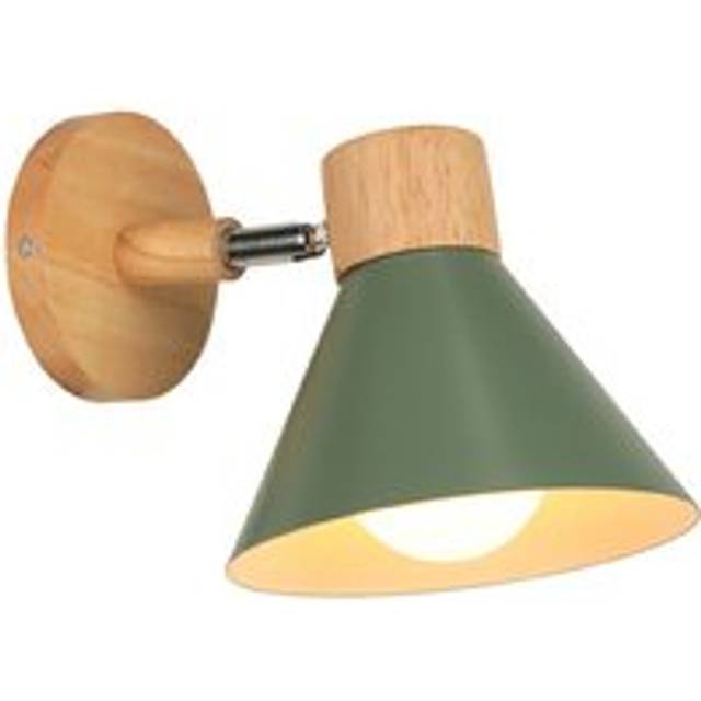 Retro Indoor Wall Light Metal Wall Lamp E27 Vintage Wall Sconce For Bedroom Living Room Bathroom (Dark Green)