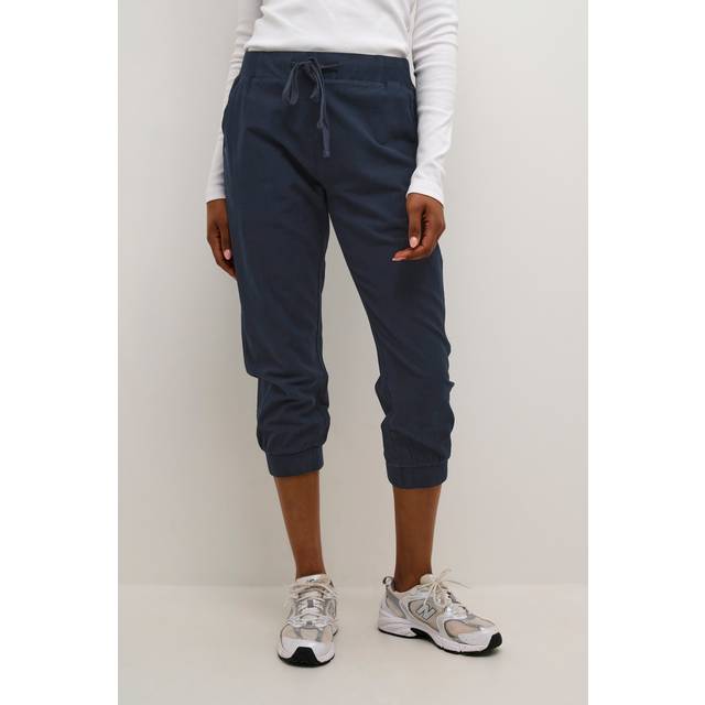 Women's Trousers KAFFE Naya Capri - Bleu