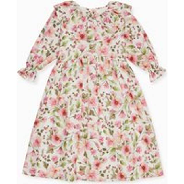 Pink Floral Martina Girl Fit And Flare Dress - 3Y