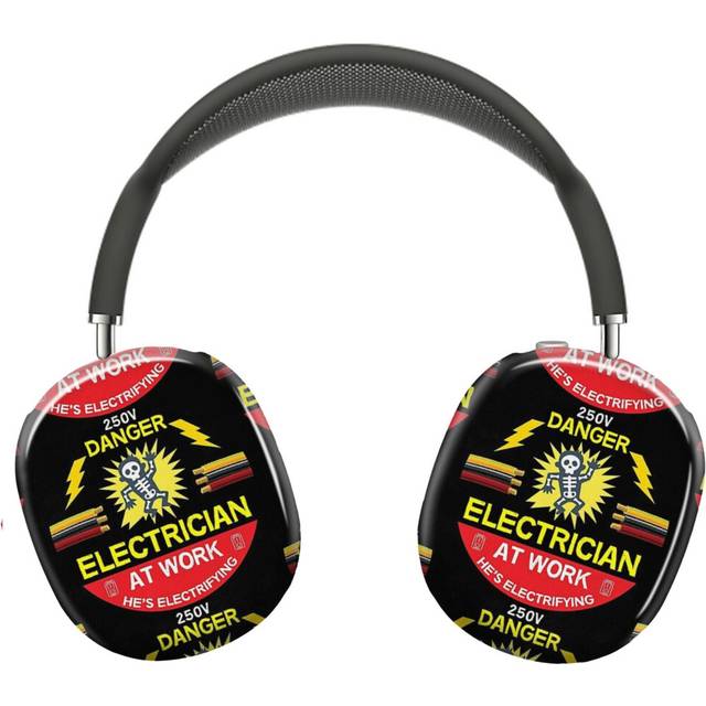 (Funny Electrician Shirt - Fun Electrician T Shirt - Electrician Gifts - Mug - T Shirt - Travel Mug_6) Protective Cover for AirPods Max Headphones Aes