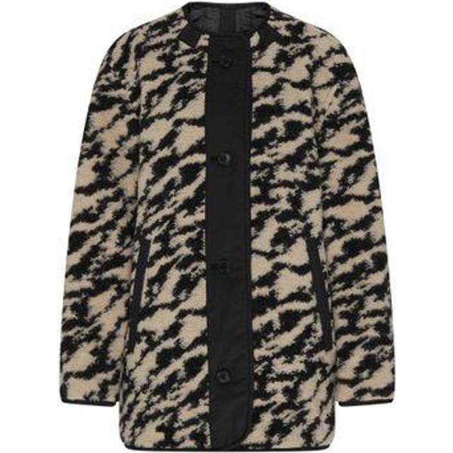 Marant Etoile Fernelia Reversible Shell and Teddy Coat - UK 12 - Black