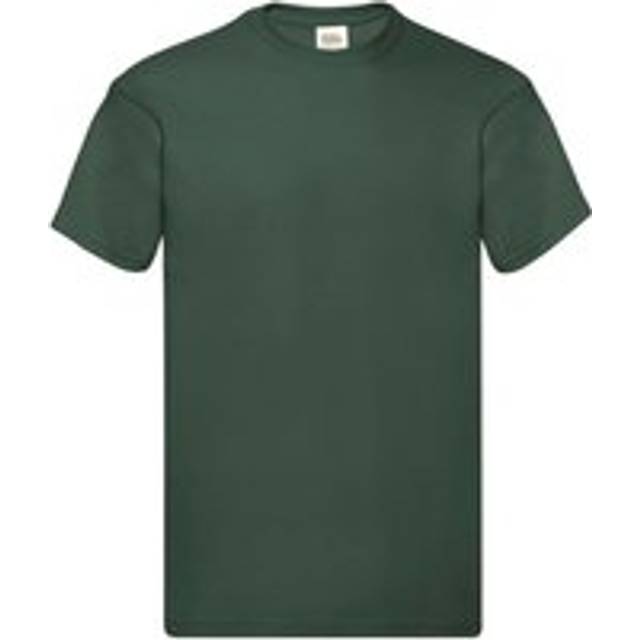 (M, Bottle Green) Fruit of the Loom Mens Original T-Shirt