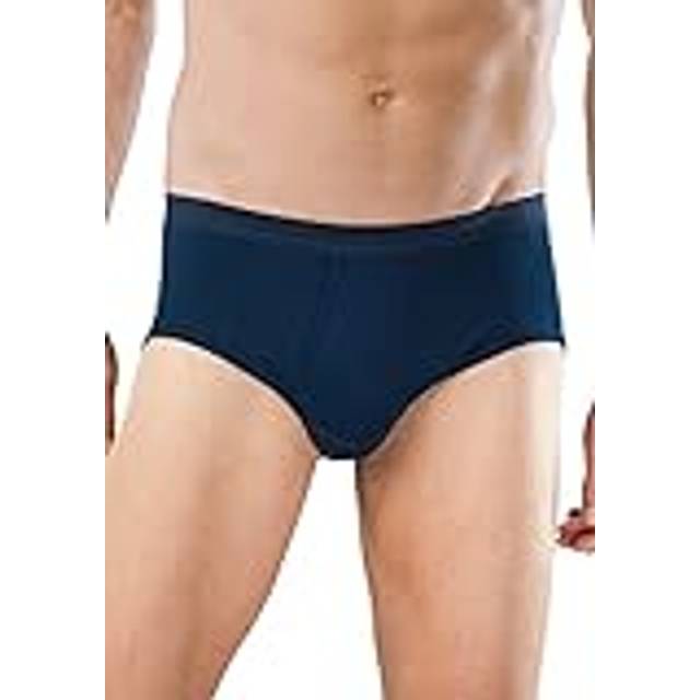Schiesser Original Classics Fine Rib Sport Brief - Navy-2 - Large * Kampanj *