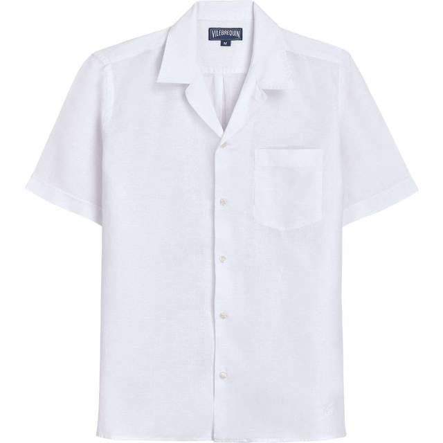Vilebrequin - camp-collar linen shirt - men - Linen/Flax - XXL - White