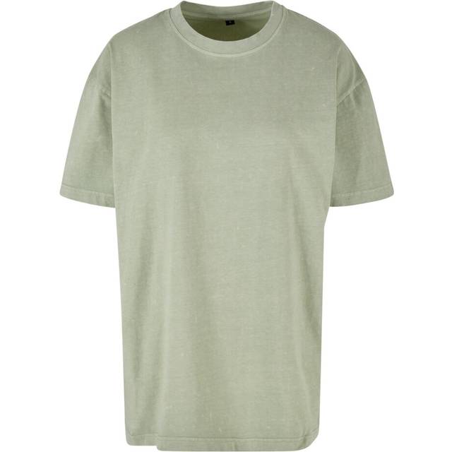 (XS, Soft Salvia) Build Your Brand Womens/Ladies Acid Wash Oversized T-Shirt