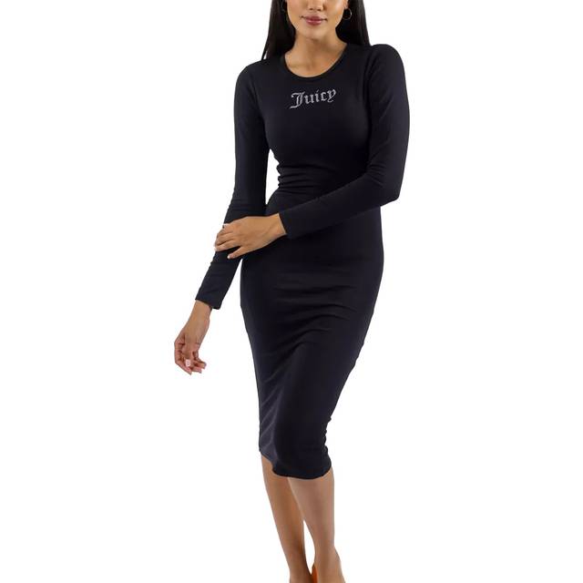 (Black, M) Juicy Couture Dizzie Modal Women's Black Casual Dress