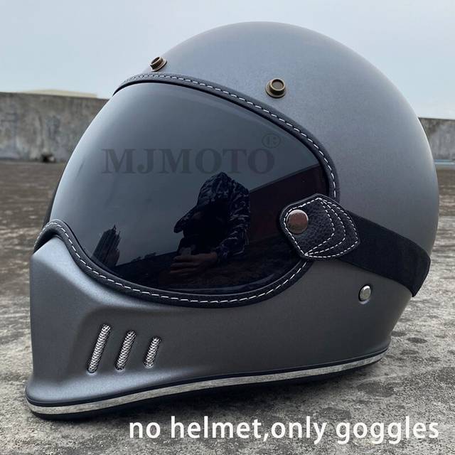 (Black1) Big Size Motorcycle Helmet Bubble Visor Lens Fit For Retro SHOEI EX Zero