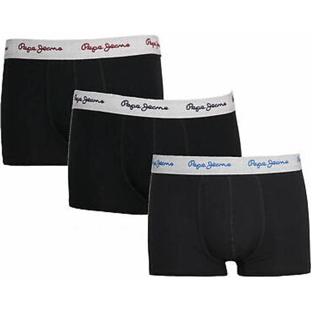 (Black, L) Metzuyan Men'S Designer Casual Boxers Trunks Shorts 3 Pack Cotton New 'Harris'