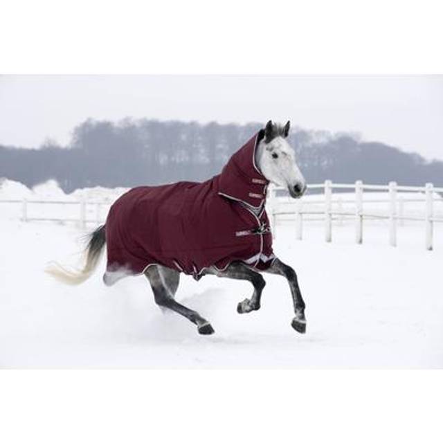 Horseware Rambo Allt-i-ett turnout tung 400 g – vinröd