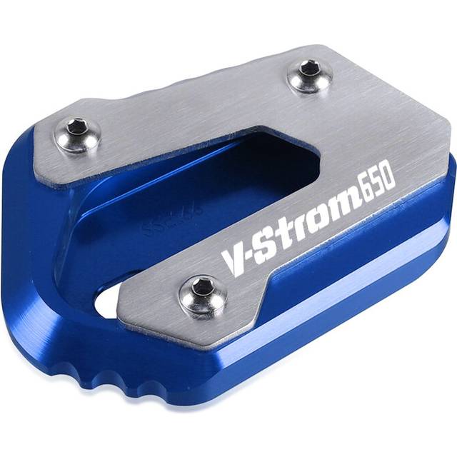 (VStrom650 logo) VSTROM 650 XT Motorcycle Kickstand Foot Side Stand Enlarge Extension Plate