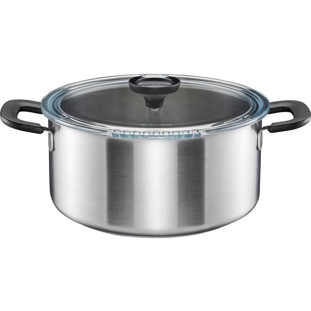 Fiskars Functional Form gryta med lock 5 L - Silverfärgad