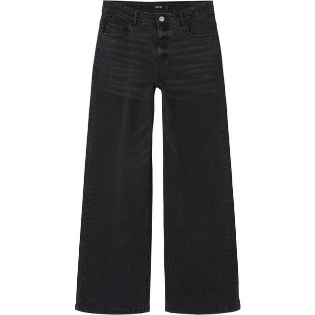 Lmtd Nlfteppi DNM Nw Wide Pant Noos, Svart denim, 146