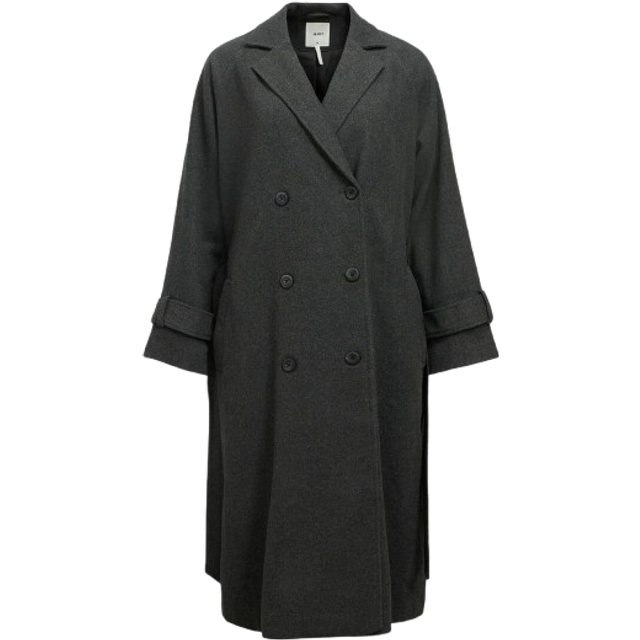 Objekt OBJKEILY L/S COAT NOOS, Mörkgrå melange, 38