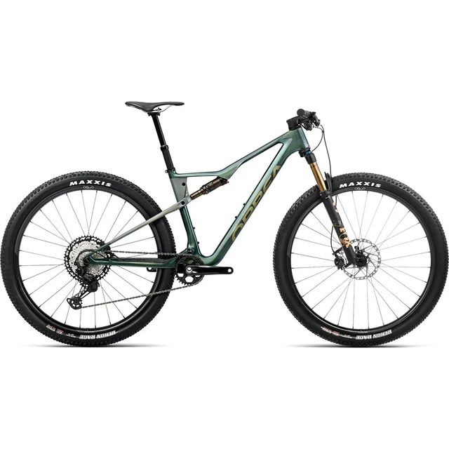 Orbea Oiz M10 | MTB Heldämpad 120/120 | Seaweed Carbon View / Spaceship Green