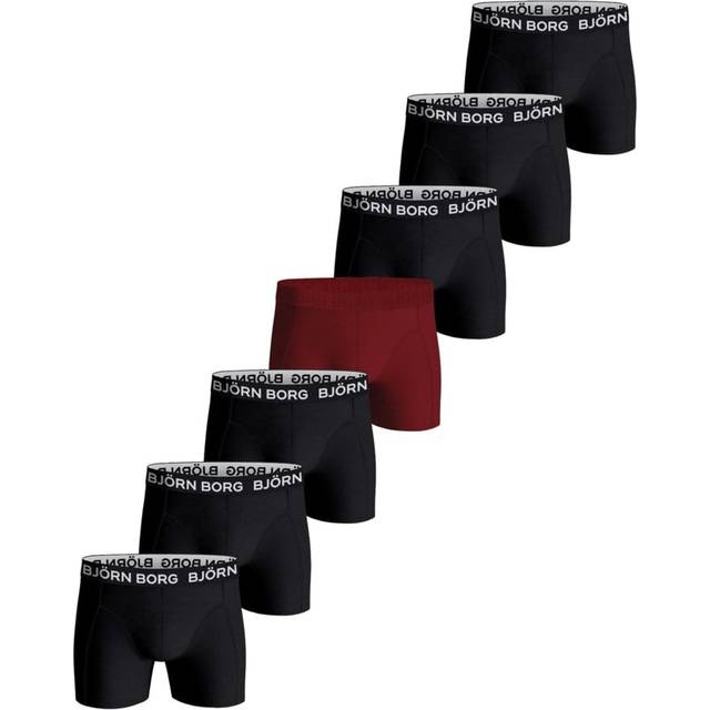 Björn Borg Cotton Stretch Boxer + Wash Bag 7-pack Multi, L