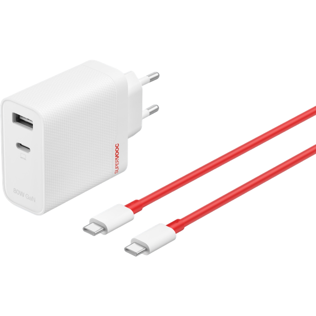 OnePlus SUPERVOOC - Strömadapter - GaN - 80 Watt -