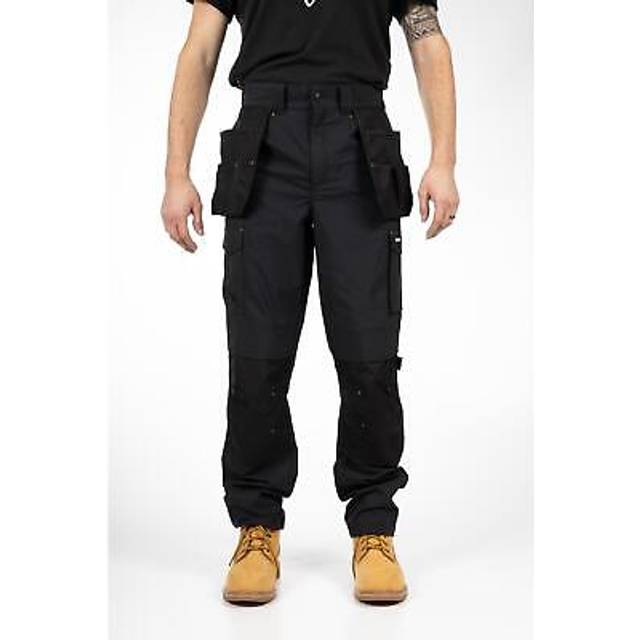 Men's Caterpillar Nexus Holster Stretch Pocket Cotton Men's Black Outdoor Trousers - Size: 38