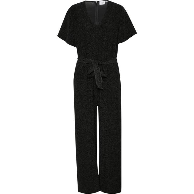 Saint Tropez Huma Glitter Jumpsuit, Black