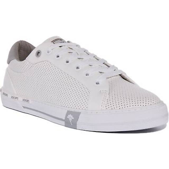 Joop vegas ice mens perforated casual trainers in light grey size uk 7 - 11