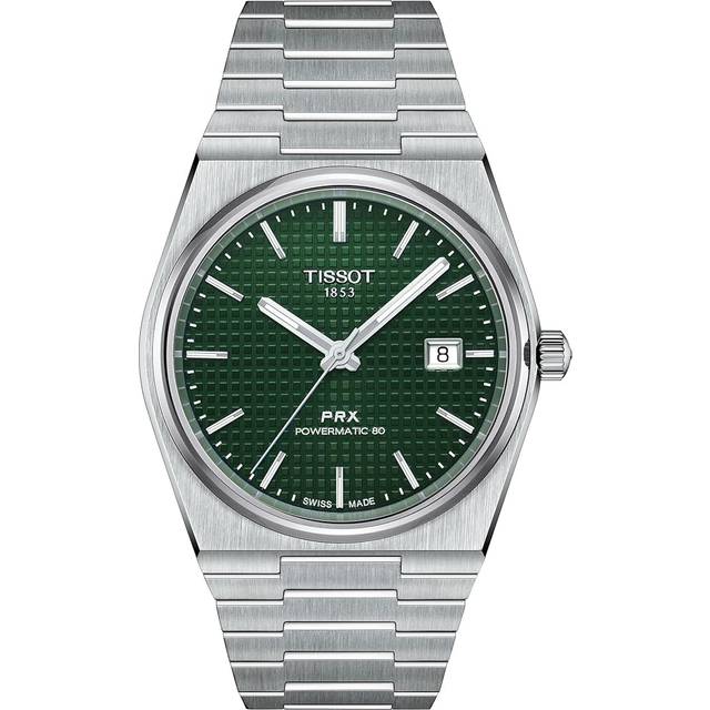 TISSOT PRX Powermatic 80 40MM SS Green Dial Men's Watch T137.407.11.091.00 / T1374071109100 - 40 mm